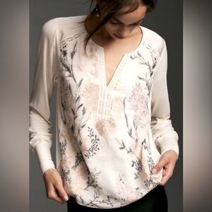 ISO TINY NOT FOR SALE Anthropology Botanical “Holden”? Blouse XL or 1X
